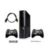   Microsoft Xbox 360 E 500GB + 2  +  HDMI  (XBox 360) 