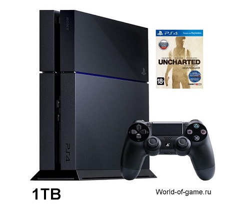   Sony PlayStation 4 1TB(CUH-1216B) +  Uncharted:  .    (PS4)