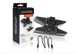 Зарядная станция для 2-х контроллеров (UFO Blue LED Charging Stand) PS4